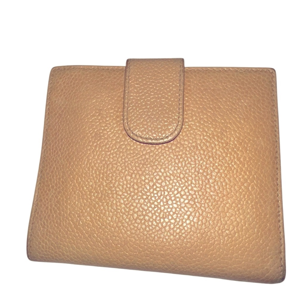 Authentic Chanel beige caviar wallet. - Picture 2 of 6